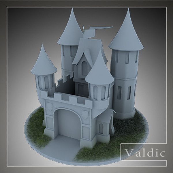 castle animation max - Castle by valdic